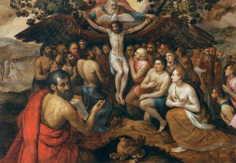 Frans Floris de Vriendt The Sacrifice of Jesus Christ France oil painting art